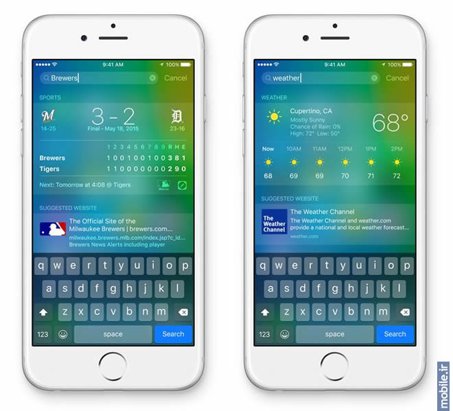 iOS 9 - آی&zwnj;او&zwnj;اس 9